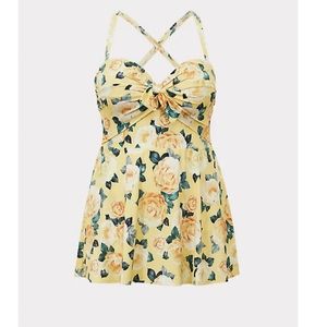 NWT Cheerful Torrid 1 Piece Full Bust Swim Suit